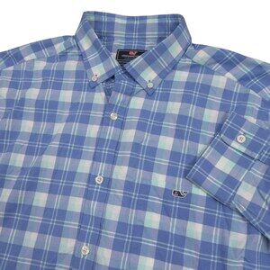 Vineyard Vines Mens Button Down Shirt Tucker XL Classic Fit Performance